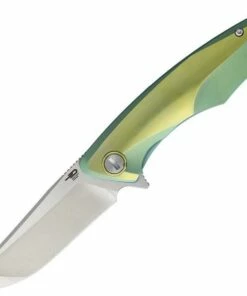 Bestech Dolphin Framelock Green Gold BTKT1707D