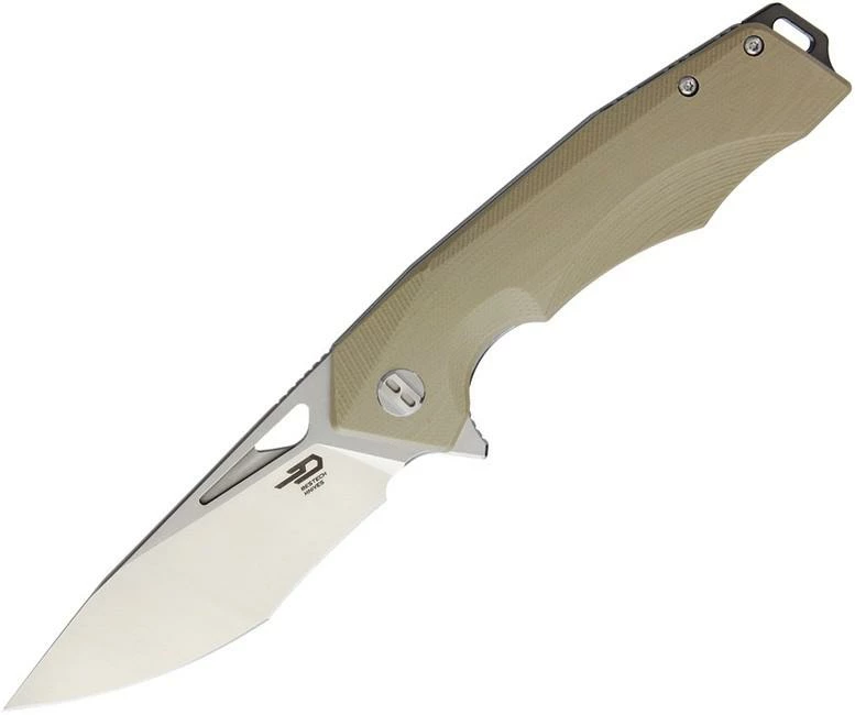 Bestech Toucan Linerlock Beige SW BTKG14C1 1 Bestech Toucan Linerlock Beige SW BTKG14C1