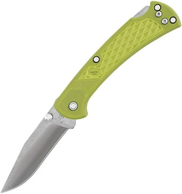 Buck 112 Slim Select Lockback Green 1 Buck 112 Slim Select Lockback Green