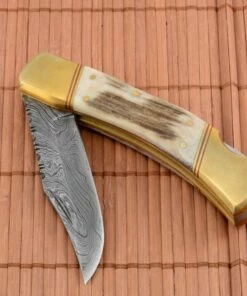 Damascus Filework Hunter. -Pocket Knives sales damascus filework hunter