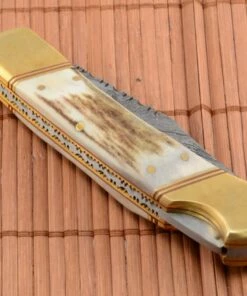 Damascus Filework Hunter. -Pocket Knives sales damascus filework hunter. 10