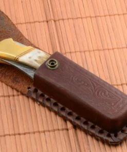Damascus Filework Hunter. -Pocket Knives sales damascus filework hunter..