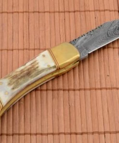 Damascus Filework Hunter. -Pocket Knives sales damascus filework hunter... 76