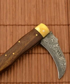 Euro-Knife Exclusive Mushroom knife damascus handmade 2 -Pocket Knives sales exkluziv damaszk gombasz kes kezzel keszitett 2 4