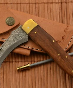 Euro-Knife Exclusive Mushroom knife damascus handmade 2 -Pocket Knives sales exkluziv damaszk gombasz kes kezzel keszitett 2 6