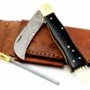 Euro-Knife Exclusive mushroom knife damascus with buffalo horn handmade
