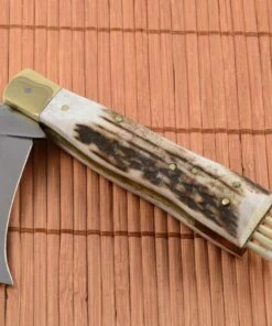 Euro-Knife Exclusive mushroom knife with stag horn handmade -Pocket Knives sales exkluzivny hubarsky noz s jelenim parohom rucne robeny...