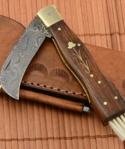 Euro-Knife Exclusive Mushroom knife damascus handmade -Pocket Knives sales hubarsky noz damaskovy rucne robeny so zastitou . .