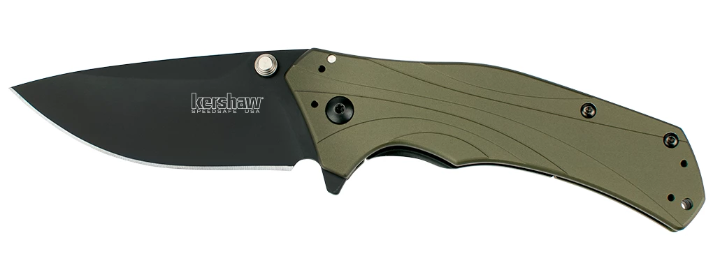 Kershaw Knockout Sub Framelock A/O Grn KS1870OLBLK 2 Kershaw Knockout Sub Framelock A/O Grn KS1870OLBLK - Image 2