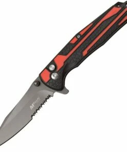 MTech Button Lock Black/Red MT1037RD