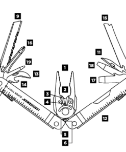 Leatherman Super Tool 300 -Pocket Knives sales product diagrams tools supertool 300