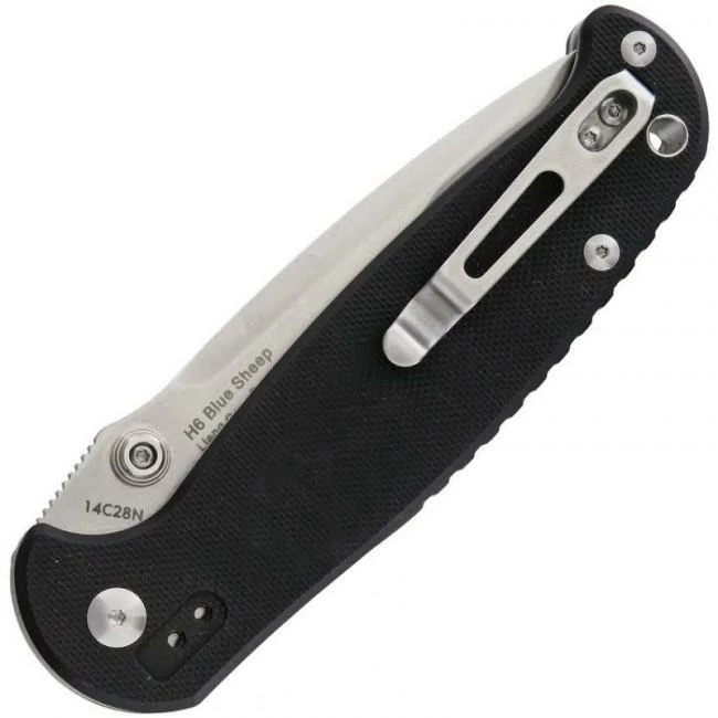 Real Steel H6 Linerlock Black Stonewashed 1 Real Steel H6 Linerlock Black Stonewashed