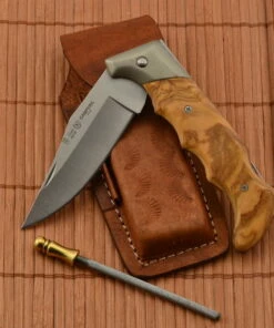 Set Miguel Nieto LINEA CAMPERA 070 leather sheath and Sharpener -Pocket Knives sales set miguel nieto linea campera 070 kozene puzdro a ocielka noze.. 41