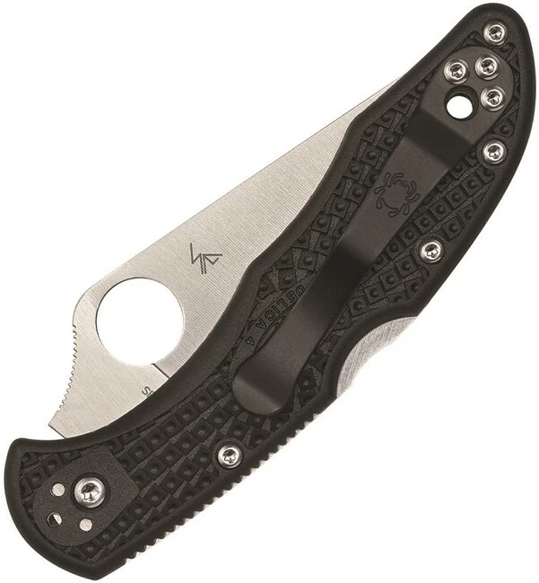 Spyderco Delica 4 Lockback Blue Line SC11FPSBKBL 3 Spyderco Delica 4 Lockback Blue Line SC11FPSBKBL - Image 3