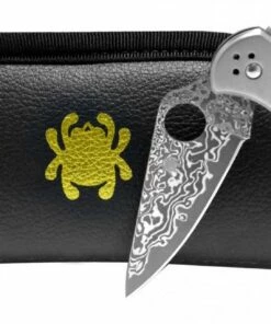 Spyderco Delica 4 Titanium Damascus -Pocket Knives sales spyderco delica titanium damascus 3
