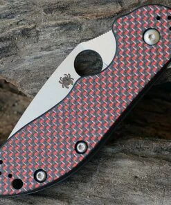 Spyderco Domino Red Weave SC172CFRDTIP