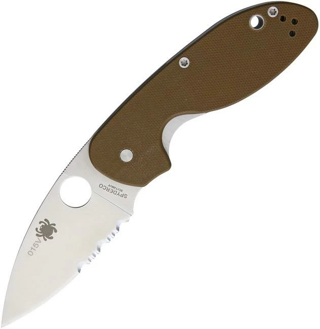 Spyderco Efficient Linerlock Brown SC216GPSBN 1 Spyderco Efficient Linerlock Brown SC216GPSBN
