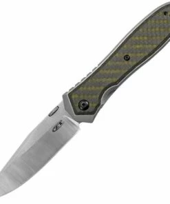 Zero Tolerance Titanium Framelock with Green ZT0640